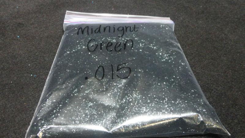1 LBS BAG OF .015 MIDNIGHT GREEN METALFLAKE PAINT FINISH COMPONENT K/MF#42, US $49.99, image 2