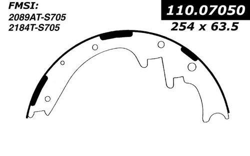 Centric 112.07050 brake pad or shoe, rear-severe duty brake shoe