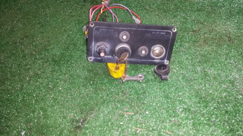 Volvo penta ignition switch &amp; panel with key &amp; lighter adapter saftey cut off