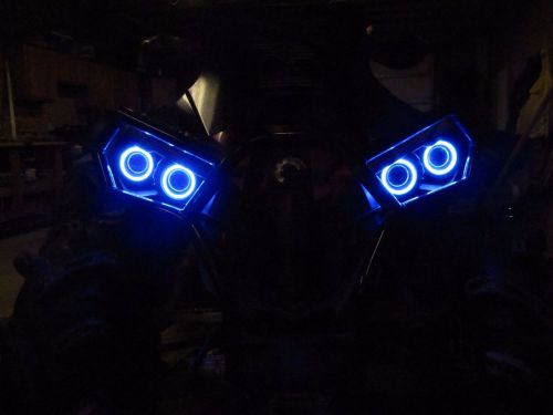 Can am renegade halos rings lights set 4 - blue