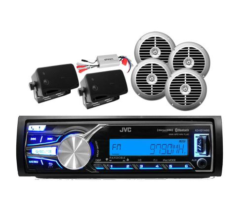 Kdx31mbs ipod usb aux input bluetooth radio receiver, 800w amplifier+ 6 speakers