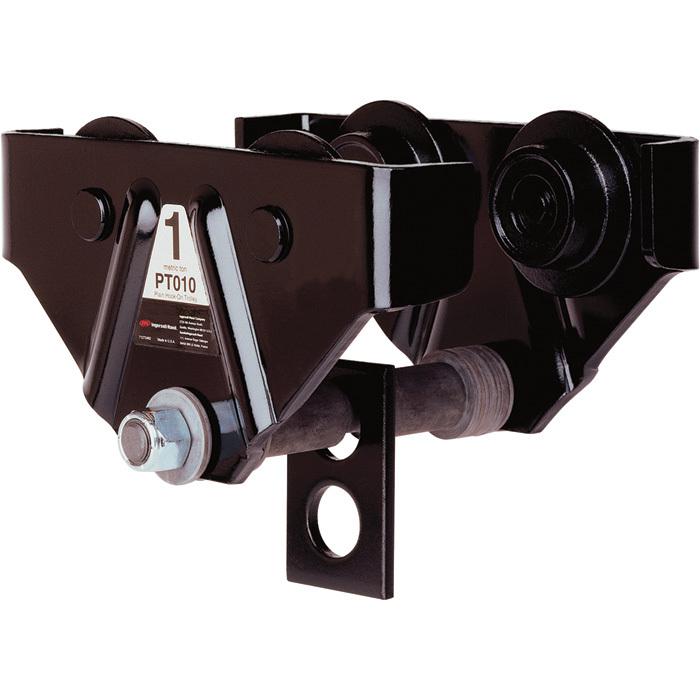 Ingersoll rand plain push trolley-5-ton cap fits 4 2/3 to 8 1/16 beams #pt0508a