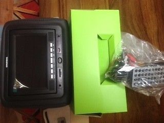 Headrest with dvd plyer