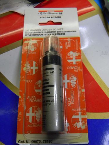 Alfa romeo 022 silver pearl/bianco argento touch up paint pen - nos