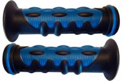 Polaris atv magnum predator outlaw blue knobby handlebar gel hand grips