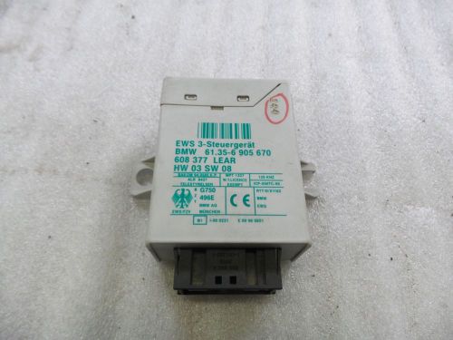 01-06 bmw e46 m3 s54 ews module immobilizer 6905670 oem 3168
