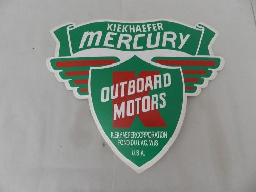 Vintage outboard motor decal- kiekhaefer / mercury outboard large decal- boating