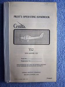 Cessna 1978 ~ model 152 pilot operating handbook