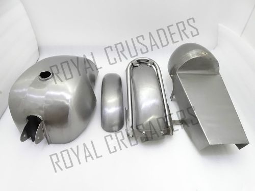 New royal enfield cafe racer body parts (tank + seat hood + fender set @justroya