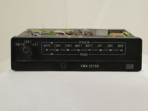 King kma-20 audio panel pn: 066-1024-16 sn: 34776, guaranteed!