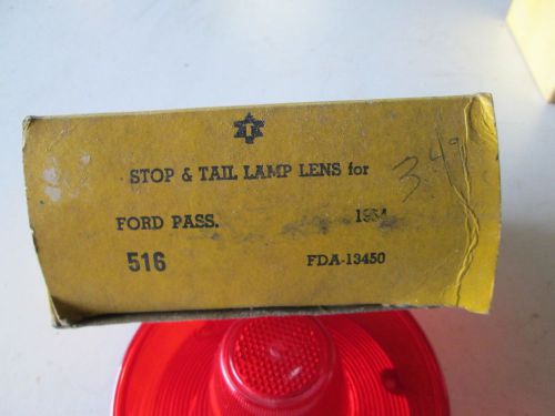 Stop &amp; tail lamp lens ford 1954