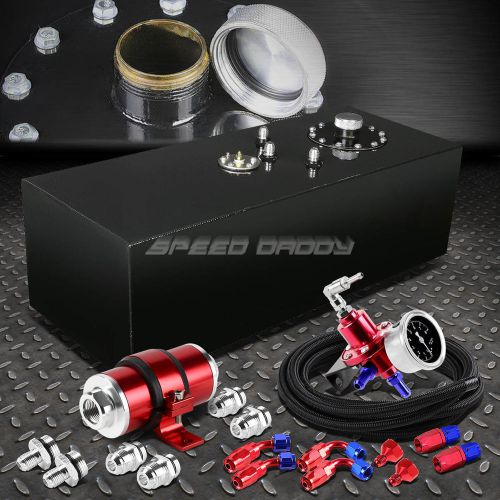 15 gallon top-feed coated fuel cell tank+pressure regulator+inline filter red