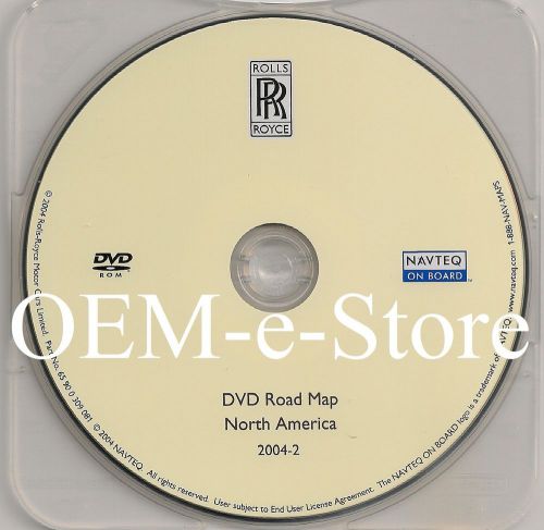 2004 2005 2006 2007 rolls royce &amp; phantom on board navigation dvd map u.s canada