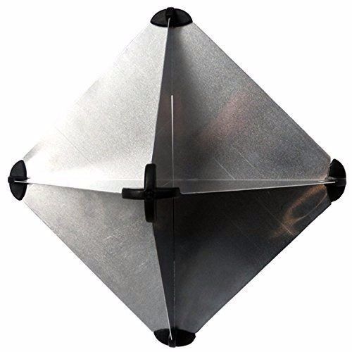 Anodized aluminum emergency radar reflector for sailboats/boat  8-1/2"x 8-1/2"