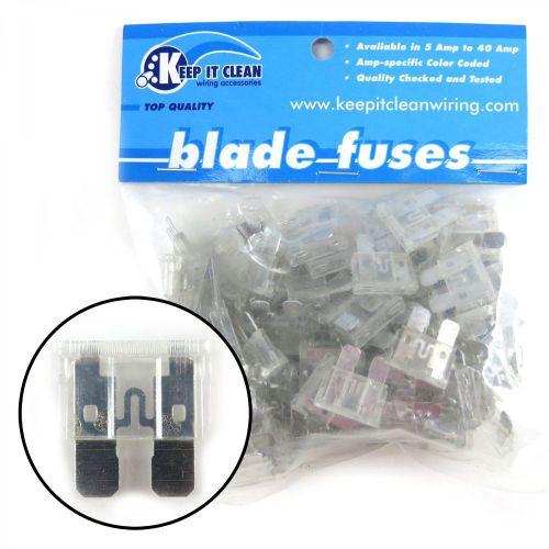 25 amp atc blade fuses - bag 100circuit split loom spade terminal adjustable