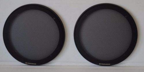 2 pioneer speaker grill covers mesh circular 6.5&#034;
