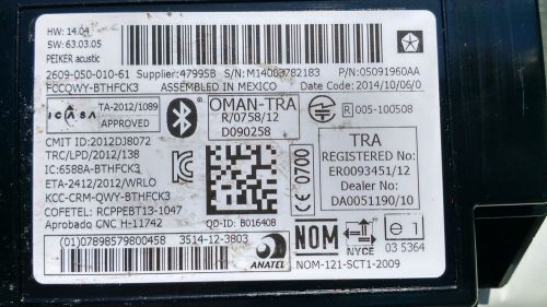 Mopar uconnect 82212159 open box