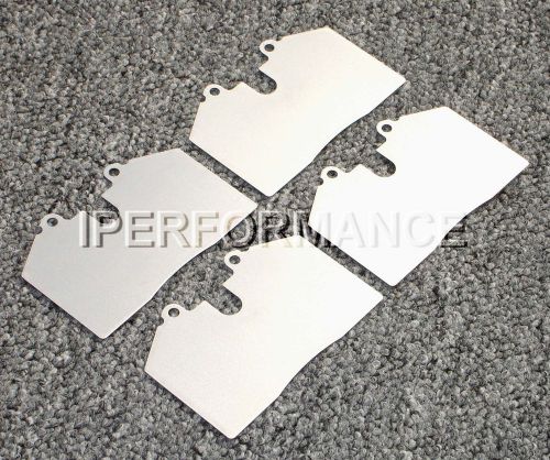Titanium brake pad shim heat shield set; porsche 911 carrera 4s &amp; tl 91-94; rear