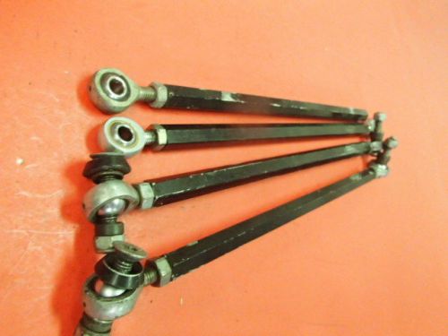 Race go kart used crg tie rod set x2 275mm + hiem joints road rebel black star