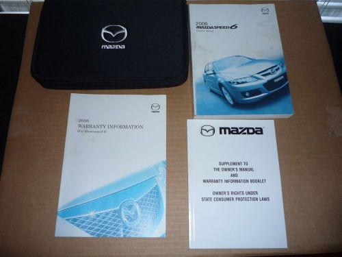 2006 mazda speed 6 owner’s manual set