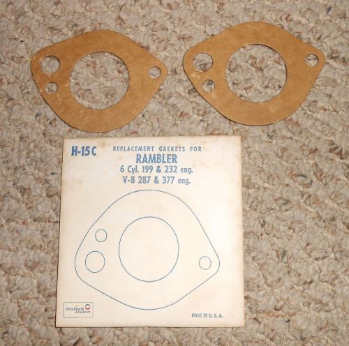 Vintage rambler replacement gaskets for 6 cyl and v 8 engines old store stock