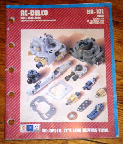 1990 ac delco fuel injection parts catalog 9a-101 98 pages 1982-1990 #121