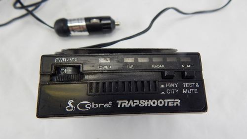 Vintage dynascan cobra trapshooter rd-3110 radar detector fuzz buster visor clip