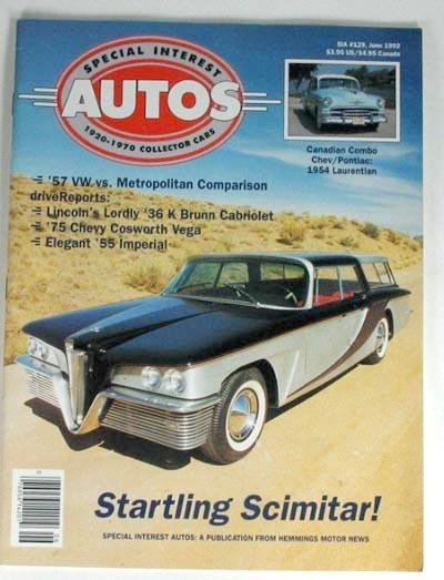 Sia 1975 chevy cosworth vega 1936 lincoln k 1955 imperial 1954 laurentian