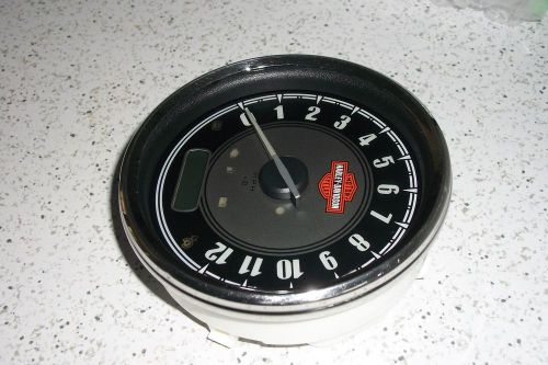 Harley-davidson used speedo, 5",  black/silver face with logo mph  pn# 67525-11