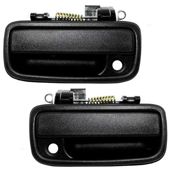 New pair set outside front black door handle 95-03 04 toyota tacoma pickup truck