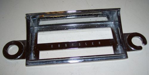 1965 1966 chrysler radio face plate chrome 2497805     - chr208