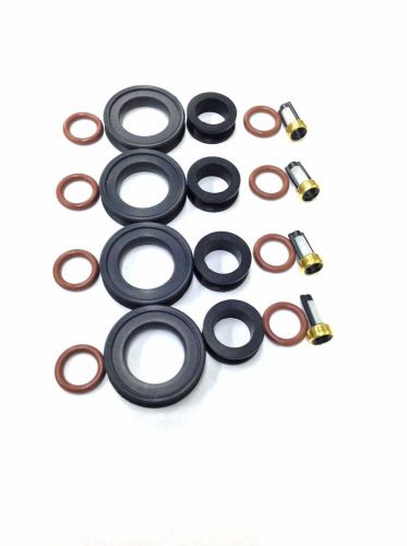 Fuel injector repair kit o-rings, grommets, spacers, filters 1994-2000 toyota l4