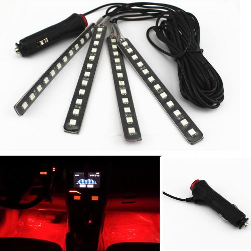 Buy Auto Car Interior Footwell Decor 12 LED Cigarette Lighter Plug Neon