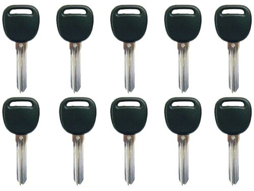 Lot of 10 chevy buick cadillac gm circleplus transponder chip blank ignition key