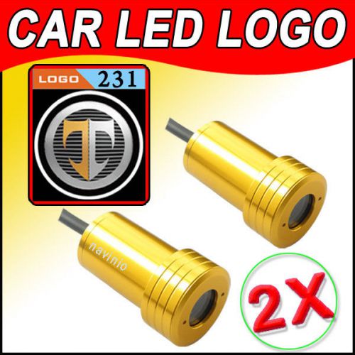 2x car welcome logo lamp for coupe tuscani door laser shadow ghost ligh auto gps