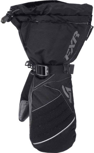 New fxr-snow fusion women's waterproof gloves/mitts, black/charcoal-gray, xl