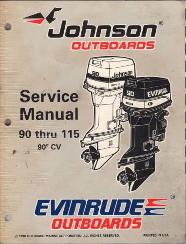 1997 johnson/evinrude outboard 90 thru 115,90'cv service manual p/n 507267 (498)