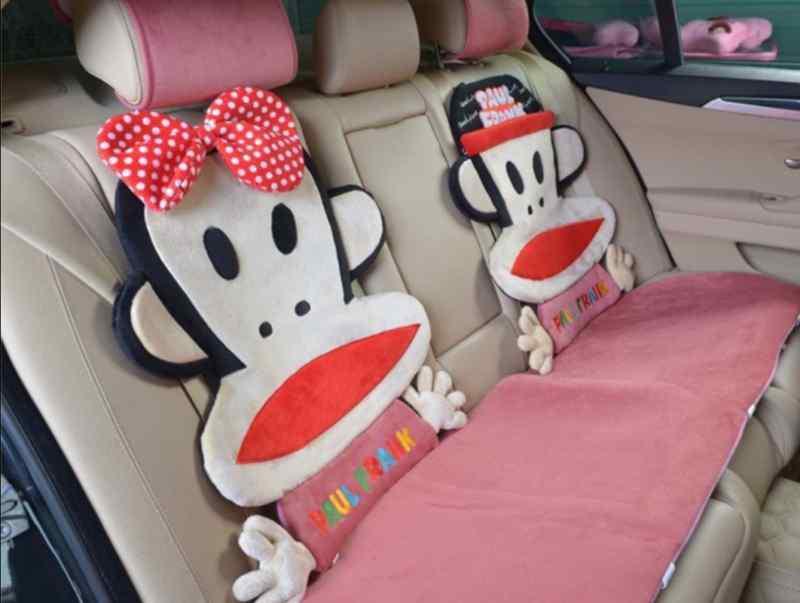 14PC-soft plush cartoon mouth monkey design car seat cushion, US $180.00, image 2