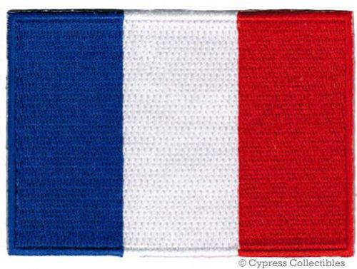 French heritage biker patch france embroidered flag new iron-on