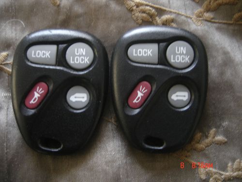 Gm oem alarm remote key fob transponder pair ( used)