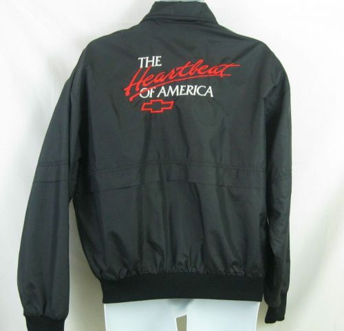 Original chevrolet branded heartbeat of america 1980's nylon tech jacket  medium