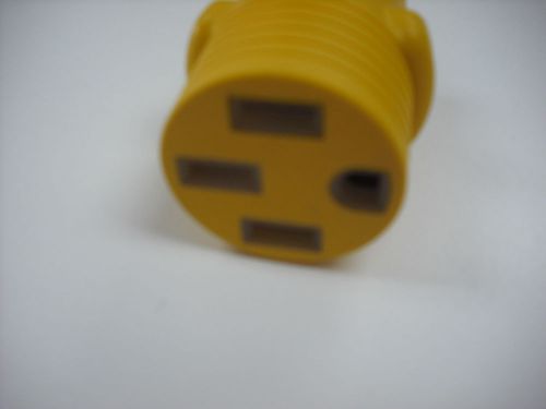 Rv - trailer / 30 amp male x 50 amp female molded electrical adapter