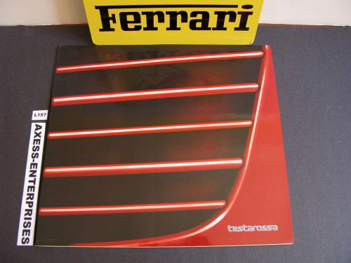 1985 1986 ferrari tetsarossa tr owners collectors deluxe sales brochure # l157