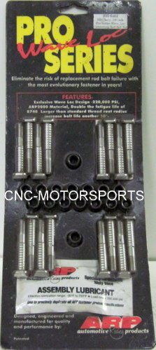 Arp rod bolt kit 235-6402 bb chevy 396 402 427 454 cid 3/8" pro wave arp2000