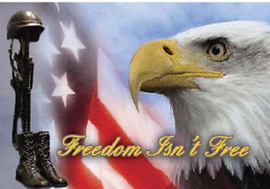 Small biker flag american eagle freedom isn&#039;t free motorcycle flag biker 6&#034; x 9&#034;