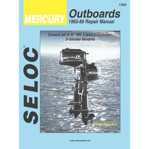 Seloc service manual - mercury outboards - 1-2 cyl - 1965-89 -1404