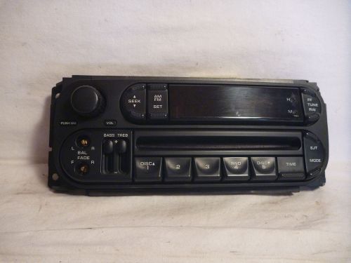 02-07 dodge chrysler radio cd face plate p56038589am an56
