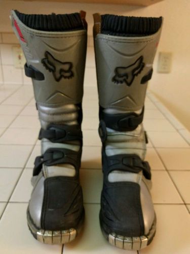 Fox tracker jr. motocross boots black/gray k2 outdoors shoes