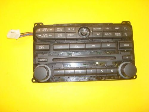 05 06 nissan altima cd radio am/fm stereo navigation faceplate oem 28098 zb300