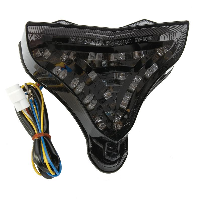 Smoked integrated led blinker taillight yamaha yzfr1 09-08-10-11